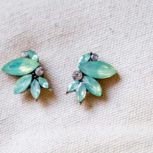 ‘Jasmine’ Series Gemmed Earrings